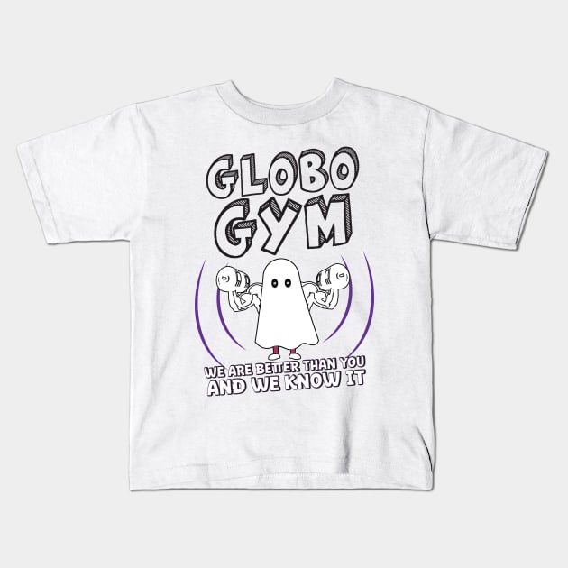 Globo Gym Kids T-Shirt by aidreamscapes